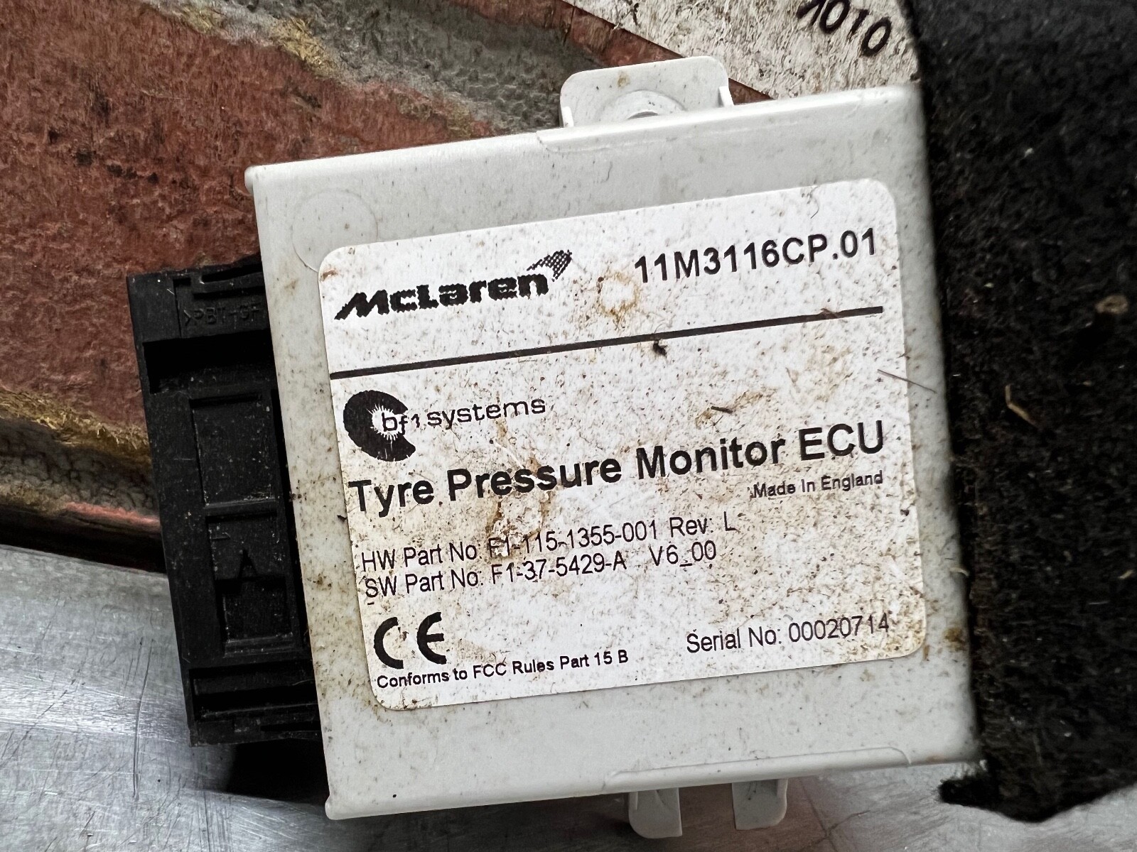 McLaren 650S 2015 TPMS Tire Pressure Monitor Sensor Control Module 15-17