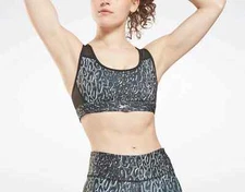 Reebok Lux Racer Medium Impact Sports Bra MSRP $40 # 19D 314 NEW