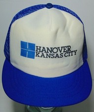 Vintage 1980s HANOVER KANSAS CITY MISSOURI SNAPBACK TRUCKER HAT CAP MADE IN USA
