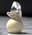 RARE LUSTROUS GLASSY GEMSTONE CLEAR TOPAZ CRYSTAL MINI BRILLIANT MATRIX +gift — photo 3