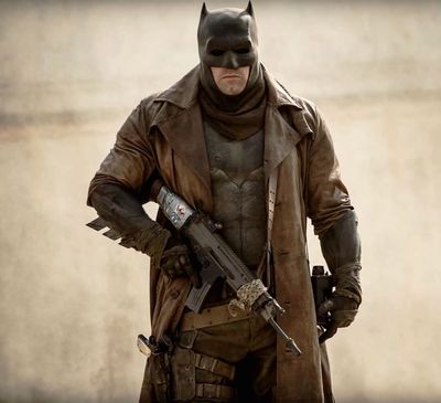Batman Dawn of Justice Knightmare Brown Distressed Leather Trench Coat All Sizes