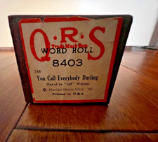 Q.R.S  8403 You Call Everybody Darling Player Piano Roll