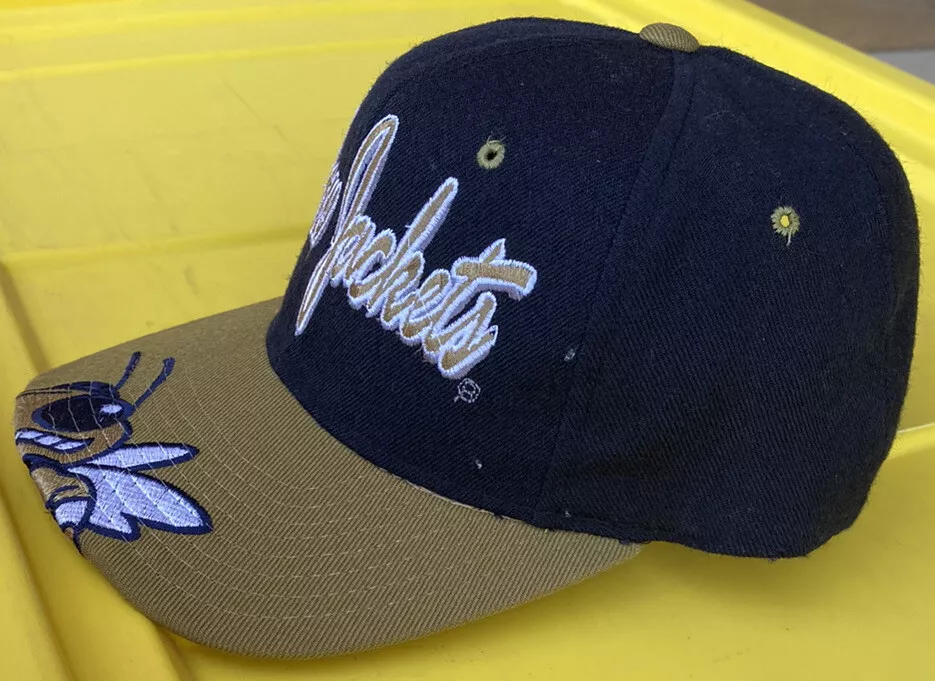 Vintage Georgia Tech Yellow Jackets Starter Brim Logo Snapback Hat Cap 100% Wool - Image 3 of 4