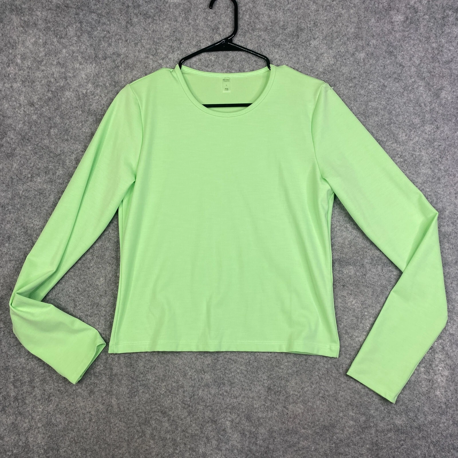 beyond-yoga heather rib protect me sun shirt