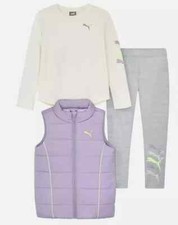 Puma Kids 3-Piece Vest Set Color Purple, Size 6