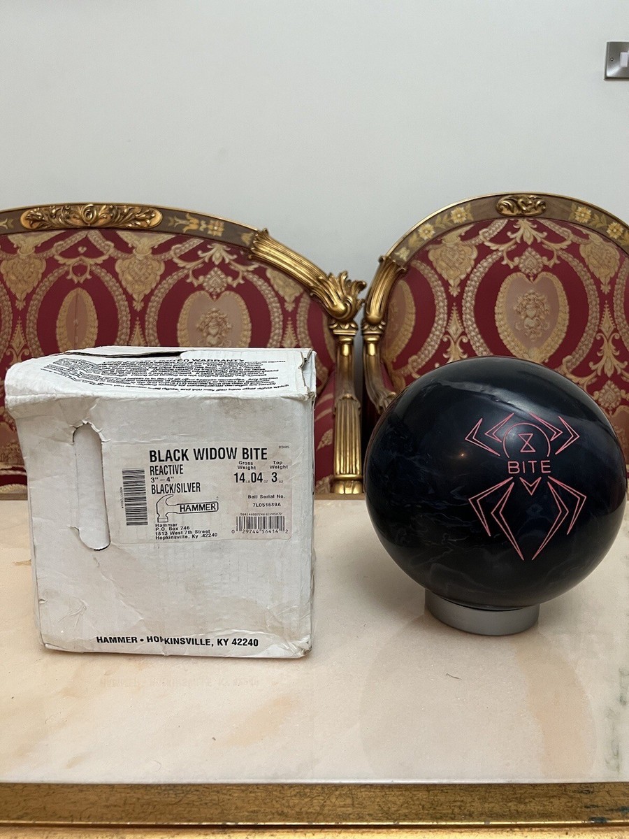 Very Rare Hammer Black Widow Bite Bowling Ball (Undrilled)! 14 lbs