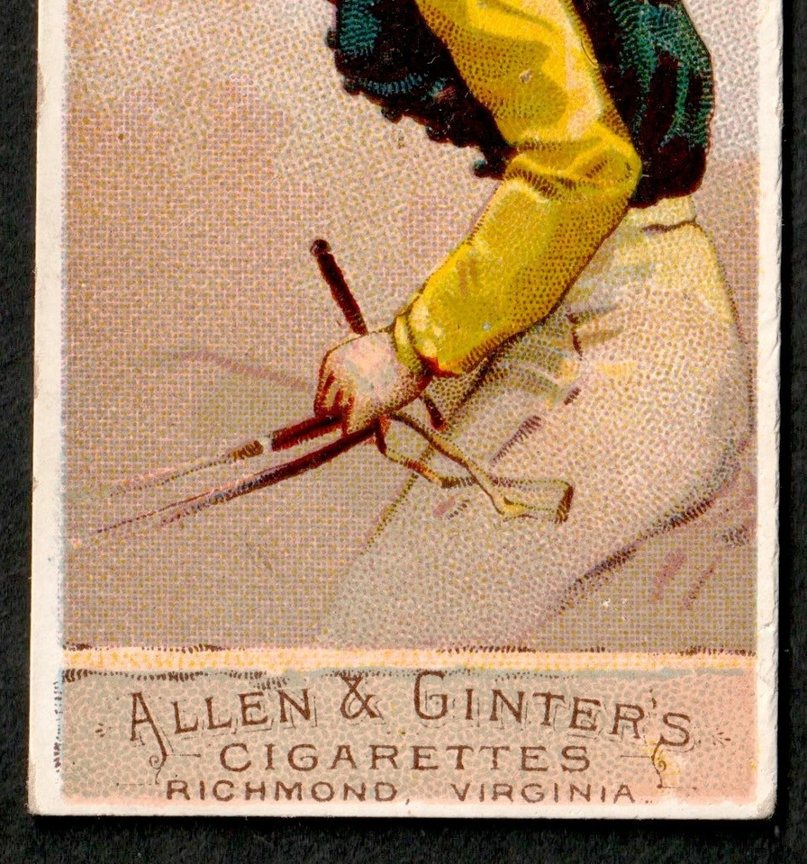 Preakness aprox. Tarjeta Allen & Ginter SR.rJas 1888 Galway Racing Colors of World N22 Foto 4 de 4