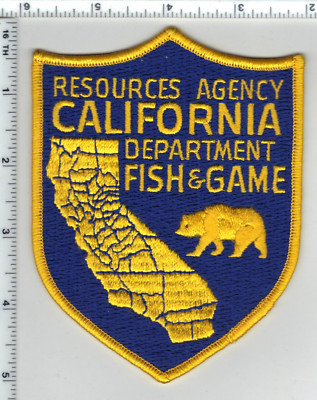 California Dept Fish & Game Resources Agency 2nd Issue Shoulder Patch ...