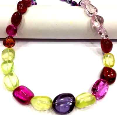 Extremely Beautiful~Multi Sapphire Smooth Nuggets Beads Polished Strand Beads.