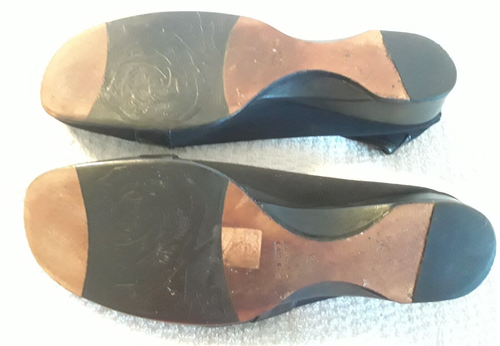 Taryn Rose Ballet Shoes Dance Loafers Leather Slip On Size 38 M Black 7.5? US - Picture 7 of 18