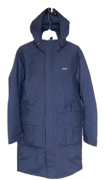 Lands End Coat Size Small 34 36 Mens Navy Waterproof Squall Parka