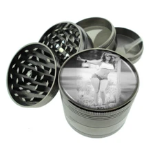 Country Pin Up Girls D7 Titanium Grinder 4 Piece Magnetic Hand Mueller 
