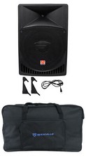 Rockville RPG15 15" Powered 1,000 Watt DJ PA Speaker Weatherproof Speaker Bag