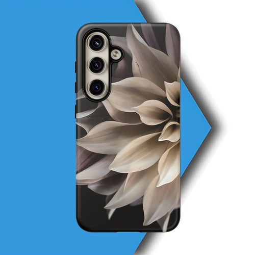 Tough Case For iPhone, Samsung Galaxy, Pixel, Cream Dahlia Flower Print - 第 153/223 張圖片