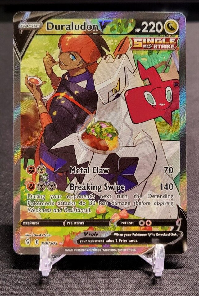 Pokemon Duraludon V 198/203 Evolving Skies Alternate Art Full Art Near Mint