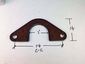 set of 2 Rear end brackets 3/8 THICK 3 1/4  inch Axle  1/2 hole bolt hole A12 