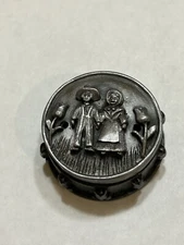 Vintage Torino Pewter Trinket Jewelry Set