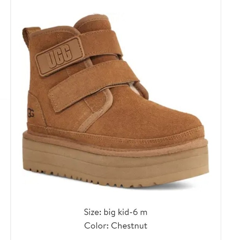 Ugg girl's Neumel Platform double strap Boot Chestnut big Ugg girl's Neumel Platform double strap Boot Chestnut big