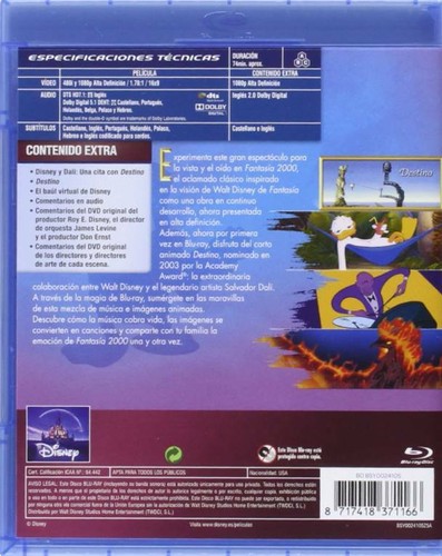 Fantasía 2000 Blu-ray REGION LIBRE.A-B-C 21 Octubre 2015 - Imagen 2 de 2