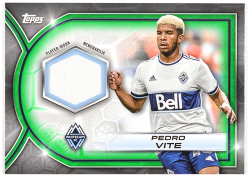 PEDRO VITE - 2023 Topps MLS Relics Green SN #R-PV Vancouver Whitecaps #/99 - 第 1/2 張圖片
