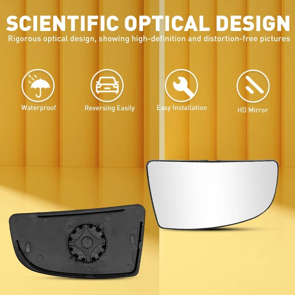 Espejo de vidrio inferior convexo lado del conductor LH para Ford Transit 150 250 350 2015-2022 Foto 4 de 4