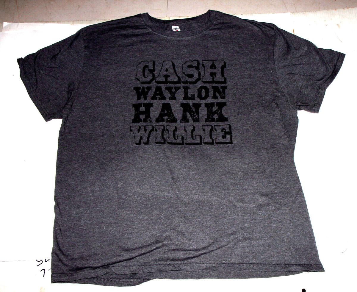 CASH WAYLON HANK WILLIE  XL T shirt Johnny Jennings Williams Nelson View 2