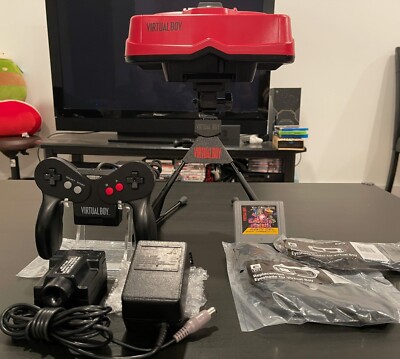 Nintendo Virtual Boy cleaned w/ Ribbon Cable Upgrade/New Caps & Galactic Pinball
