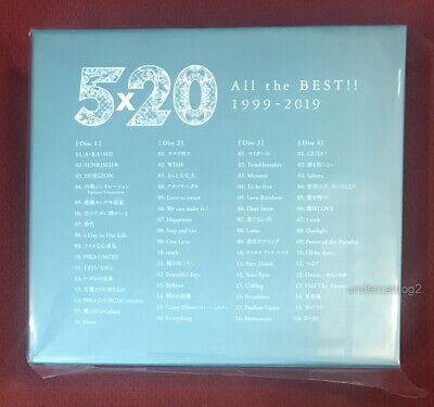 Arashi Album 5x20 All The Best 1999-2019 Japan Limited Edn 2 4cd