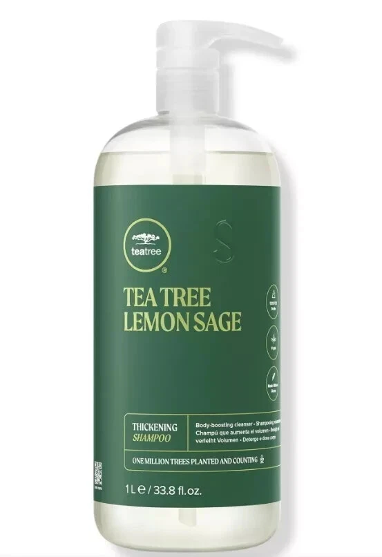 Paul Mitchell 茶树柠檬鼠尾草增稠洗发水和护发素 Liter Duo — 第 2/3 张图片