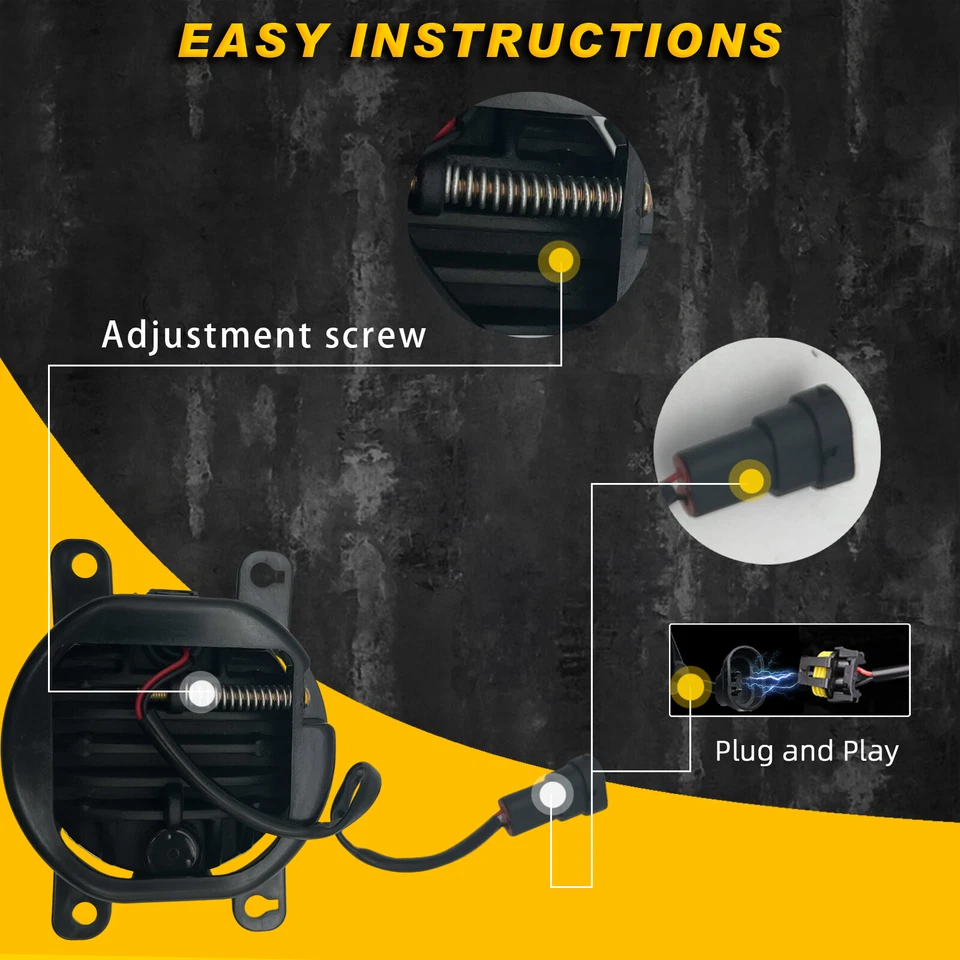 Luces antiniebla LED para Nissan Frontier 2010-2019 2005-2015 Nissan Xterra + cableado Foto 4 de 4