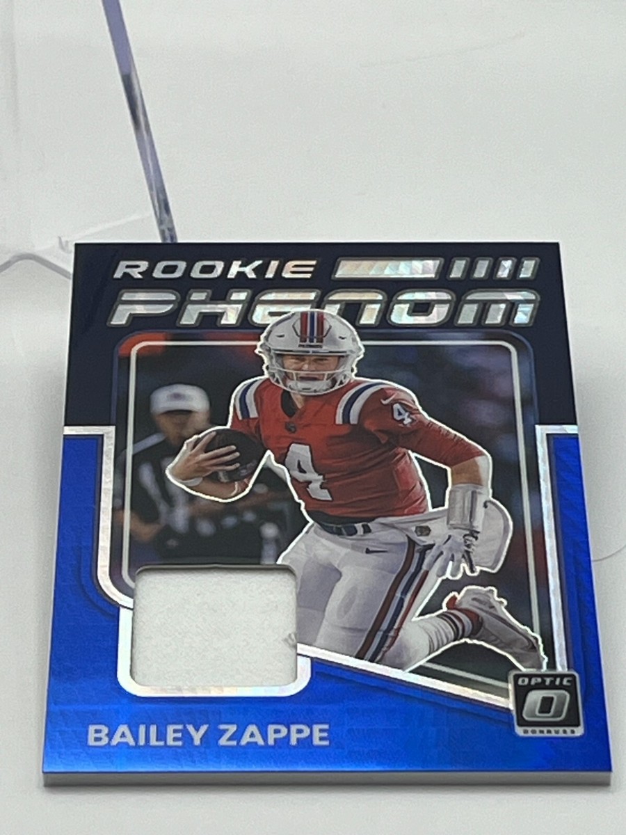 2022 Panini Donruss Optic Football Bailey Zapp Rookie Phenoms Blue