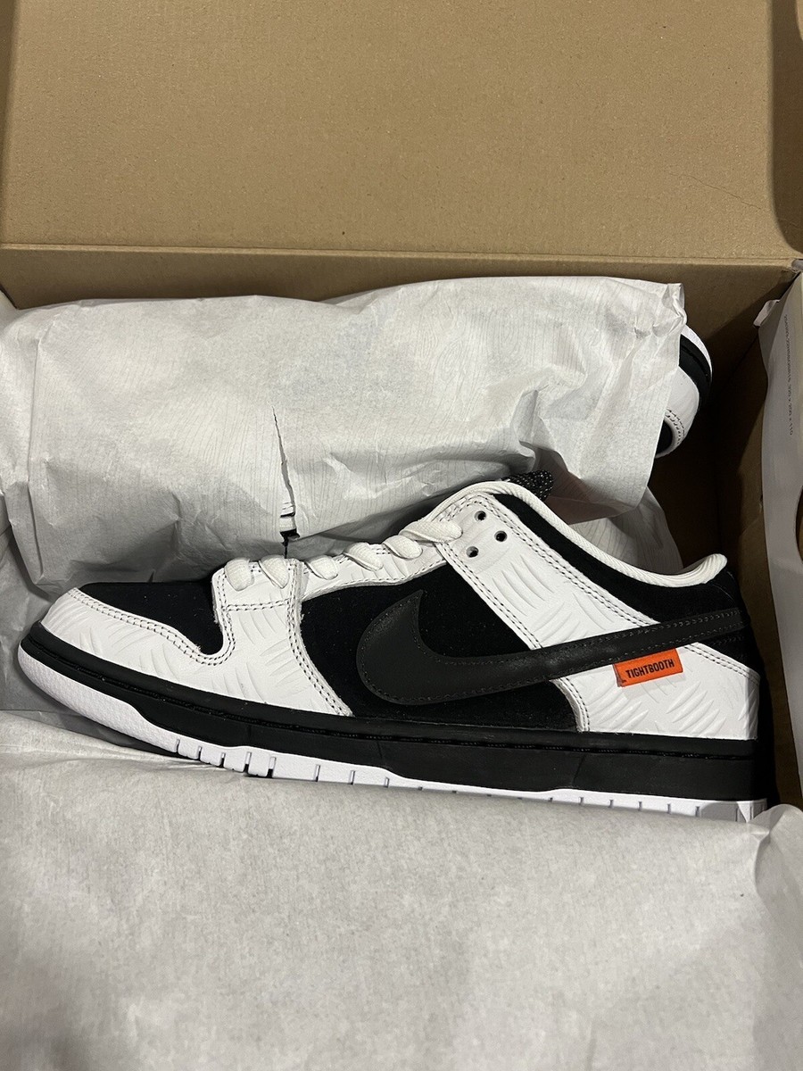 Nike SB Dunk Low x TightBooth Men's 8.5 / 10 Women's White Nike SB Dunk Low x TightBooth Men's 8.5 / 10 Women's White