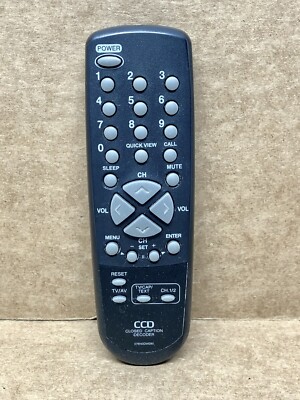 CCD Closed Caption Decoder 076N0DW090 Black Remote Control