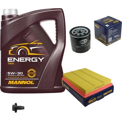 SCT Inspektionspaket 5 L MANNOL Energy 5W-30 für Ford Fiesta V JH_ JD_ 1.25