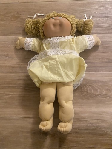 Jesmar Spain Cabbage Patch Kid Blonde Wheat Blue Eyes Freckles HM 2 Good 1984 - Picture 6 of 24