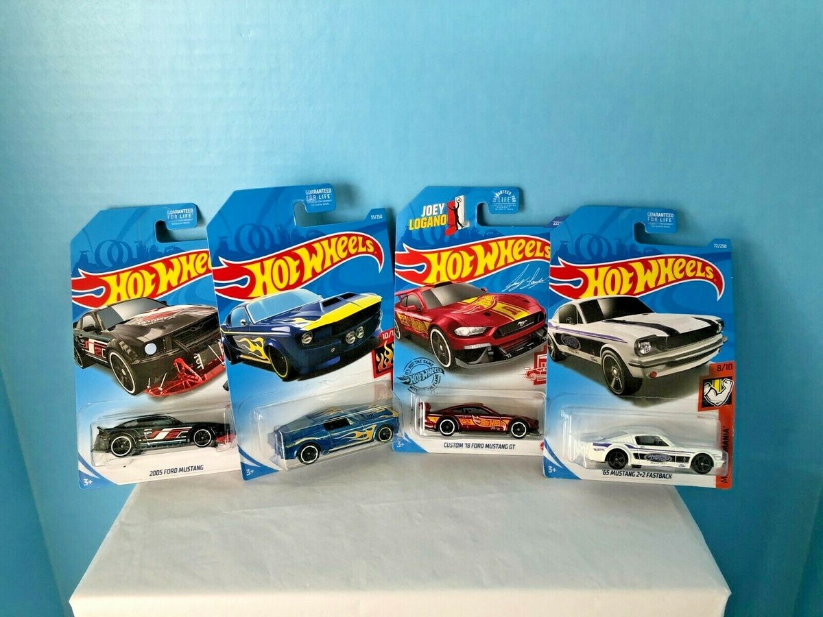 Hot Wheels Cars Set of HW Game Over, Muscle Mania, Red Edition, Flames