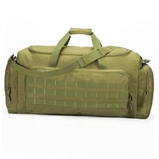 Super Quality 60L Large Duffel Travel Bag Luggage Foldable Bag Cargo Dark Green