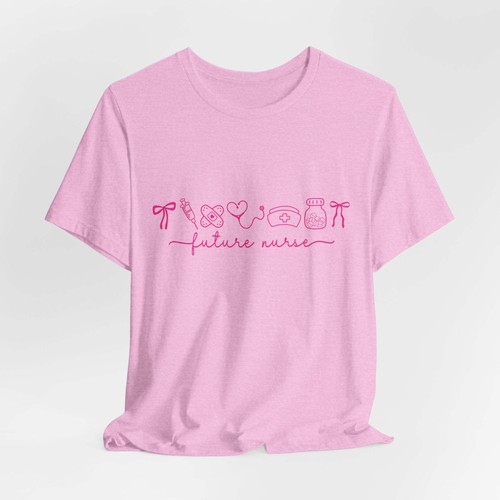 T-shirt maglietta manica corta Future Nurse, regalo studente infermieristico, maglietta laurea, - Foto 123 di 124