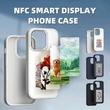 NFC E-Ink Smart Display Phone Case Custom Image Projection Cover for iPhone