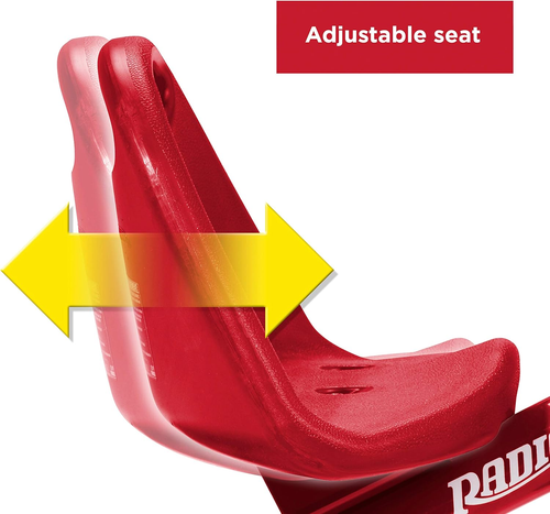 Radio Flyer Deluxe Steer & Stroll Kinder Dreirad, Kleinkind Trike für Alter 2-5, rot - Bild 6 von 12