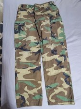 Vintage Military Camo Double Knee Cargo Pants Size 32x30