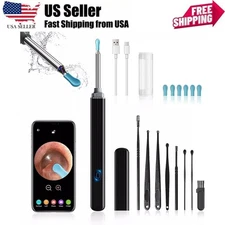 Ear Wax Remova Ear Wax Remover Tool with 8 Ear Set, Ear Cleaner with Camera