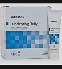 McKesson Lubricating Jelly 4 oz. Tube Sterile 12 Per Box {HB0006}