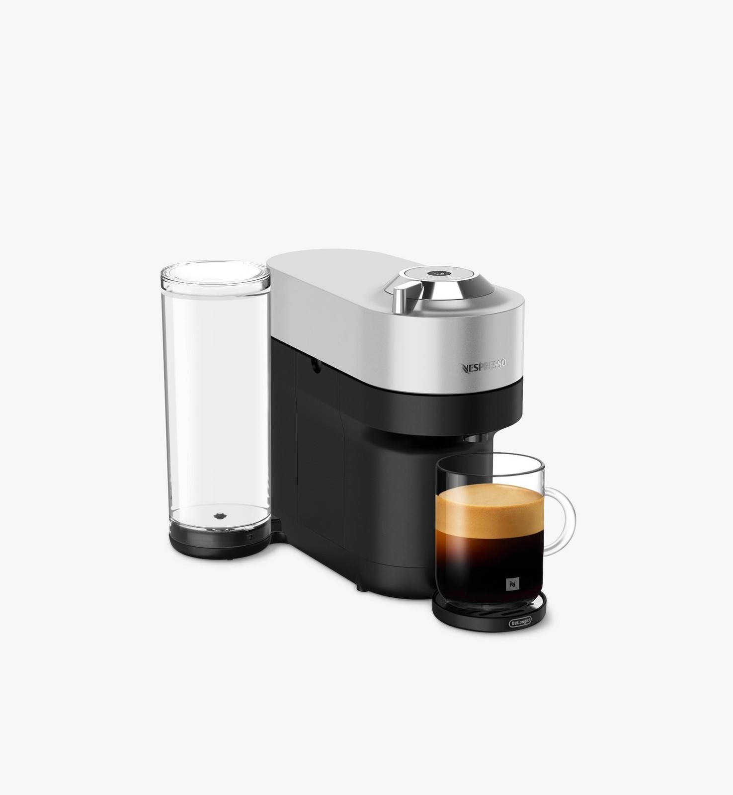 Nespresso by De'Longhi Vertuo Pop Plus Coffee Pod Machine Silver [Used/Damaged]