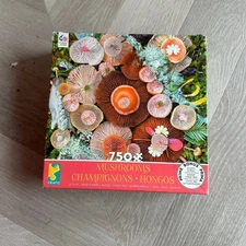 Ceaco Mushrooms Jigsaw Puzzle 750 Pieces Square 21x21"