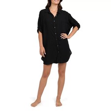 Lands' End Ladies' Swim Cover-Up, Black, XS/S