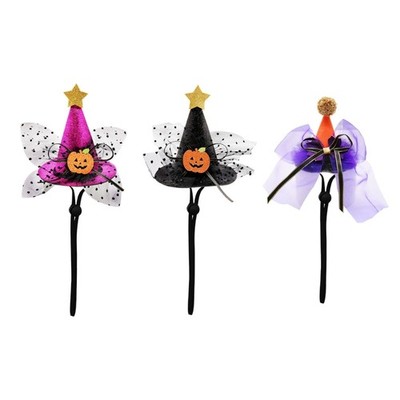 Cat Halloween Adjustable Hat Pet Dogs Party Wizard Hat Small Dogs Head Accessory