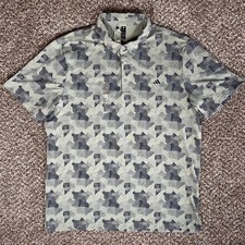 Adidas Golf Men's XL Go-To Printed Polo Shirt Brand New