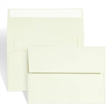 A7 ivory Invitation 5x7 Envelopes - Self Seal, Square Flap,Perfect for 5x7 Ca...