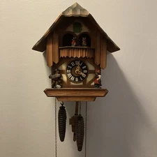 Vintage German Cuckoo Clock Regula 25 Movement Black Forest Style Parts Repair